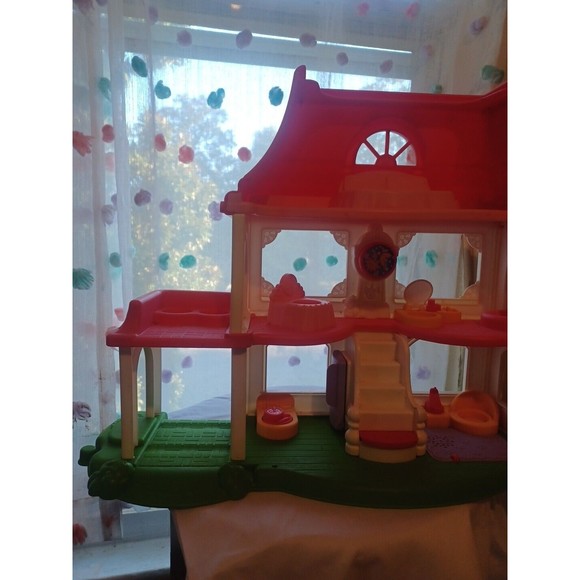 Fisher Price Little People Happy Sounds Home Pink Doll House - Picture 8 of 16